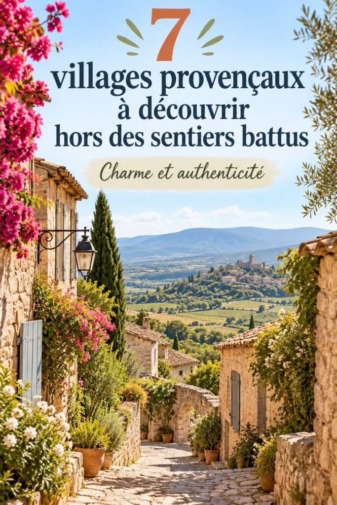 Vue panoramique d'un village provençal tranquille