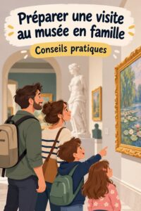 Visite d'un musée avec des œuvres inspirantes