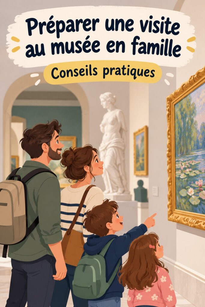 Visite d'un musée avec des œuvres inspirantes